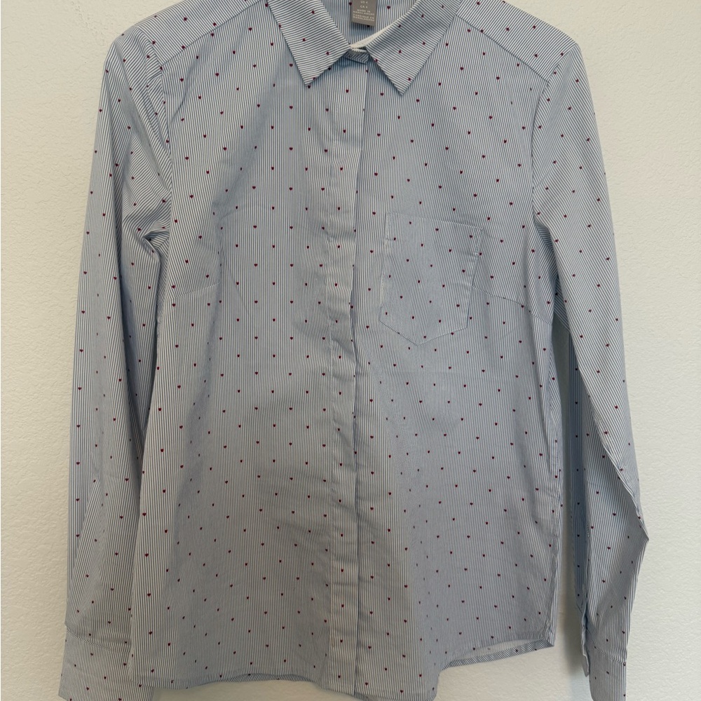 Women’s Blue Polka Dot Shirt